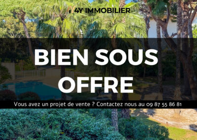HYERES – Appartement T3 avec piscine et deux terrasses.